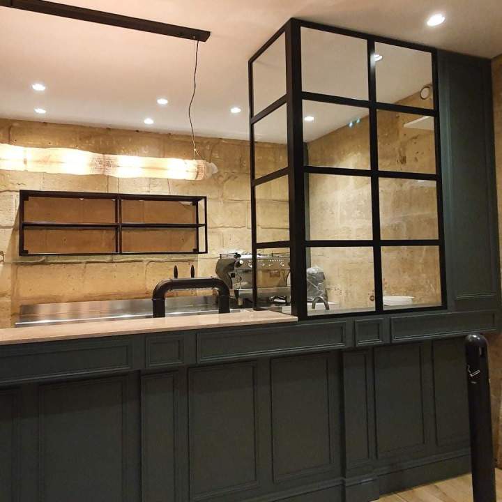 Verrière de cuisine de style atelier Gironde